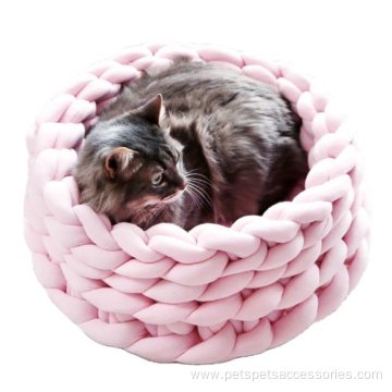 shag line pet nest durable warm cat bed